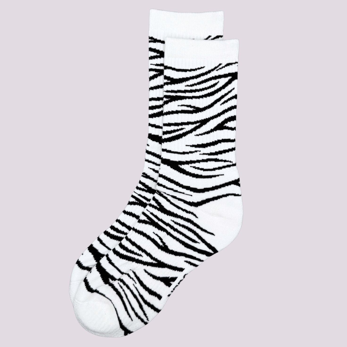 No Bad Days Club Tennissocken "ZEBRA" Weiß Schwarz