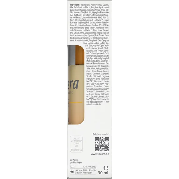 lavera GLOW BY NATURE SERUM