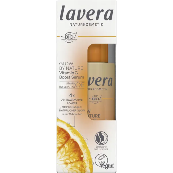 lavera GLOW BY NATURE SERUM
