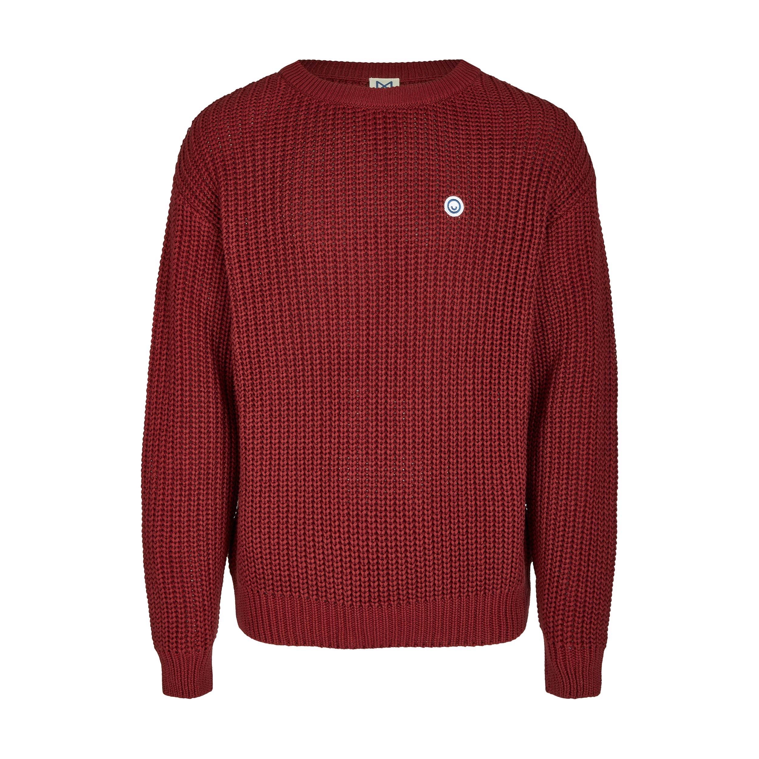 Manitober Unisex Strick Pullover M Red