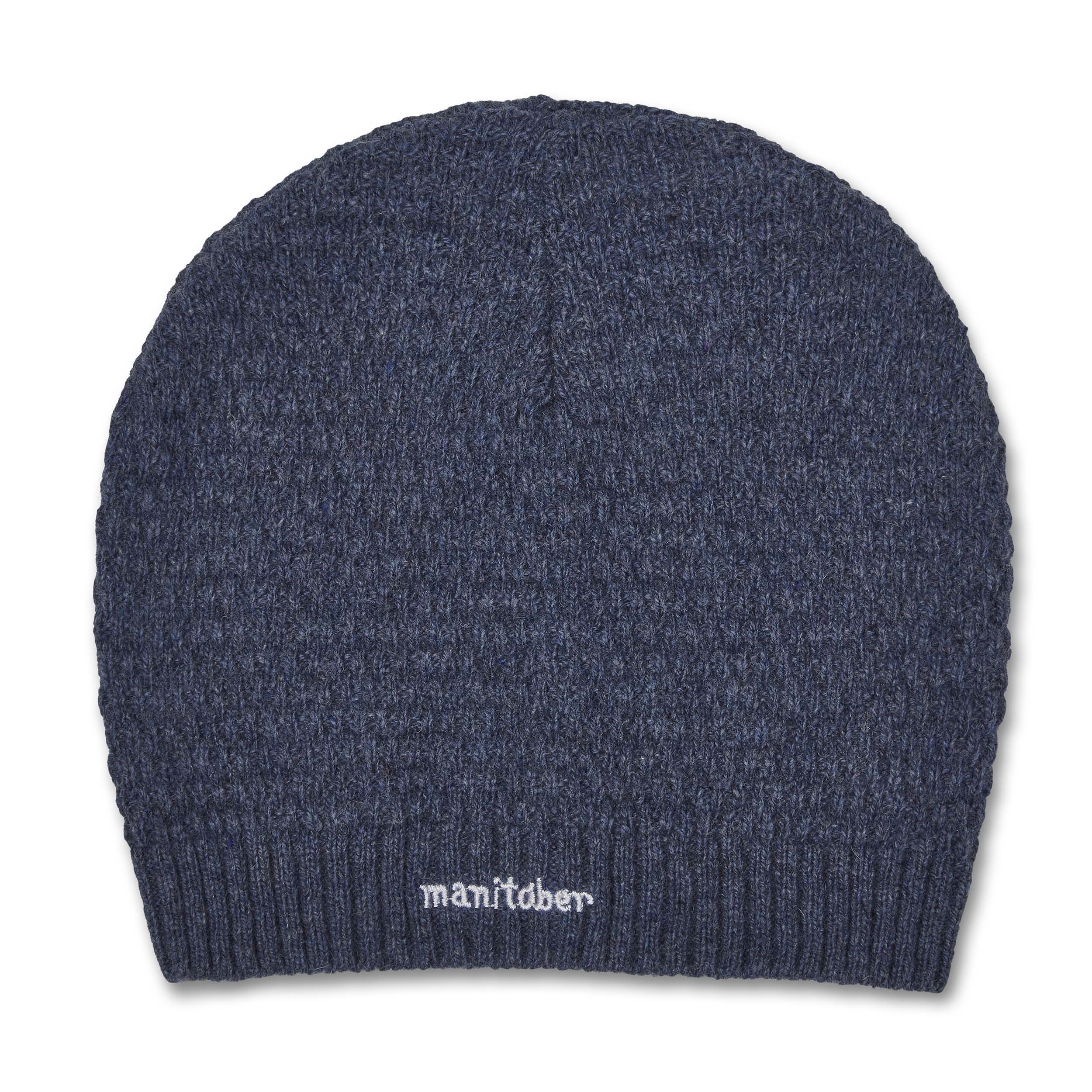 Manitober Kinder Basic Beanie One Size Blue