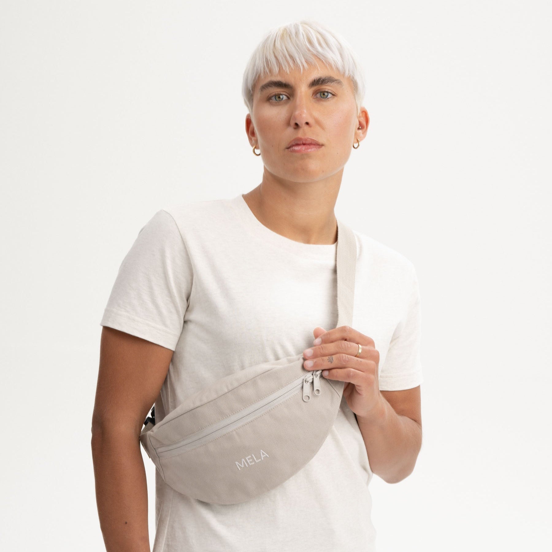 MELA Bauchtasche Hip Bag 3 Liter Light Stone