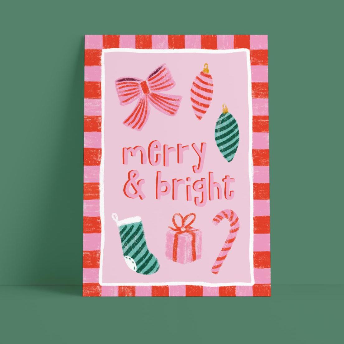 Studio Danii Postkarte DIN A6 Merry Bright DIN A6