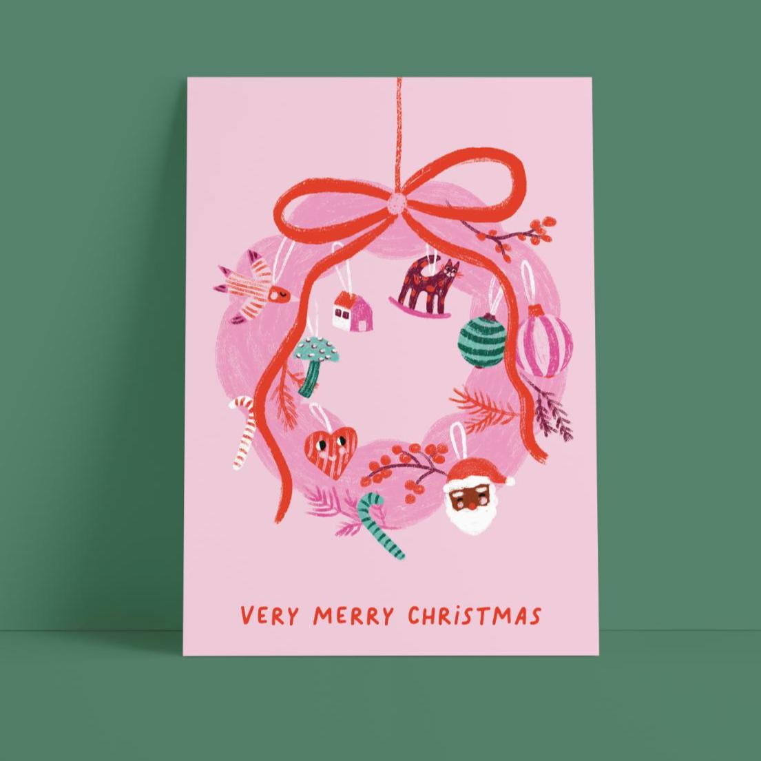 Studio Danii Postkarte DIN A6 Verry Merry DIN A6