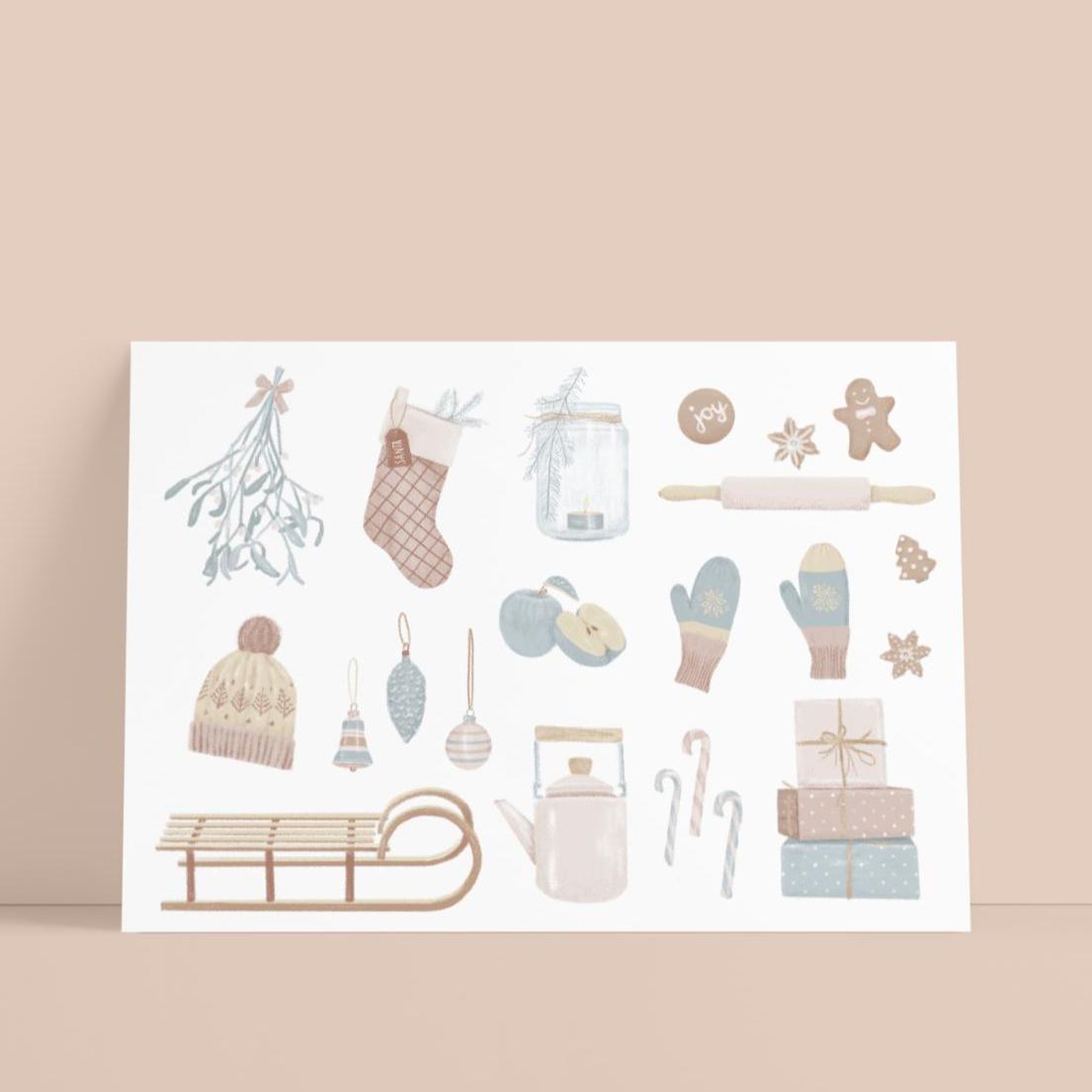Studio Danii Postkarte DIN A6 Winter Outside DIN A6