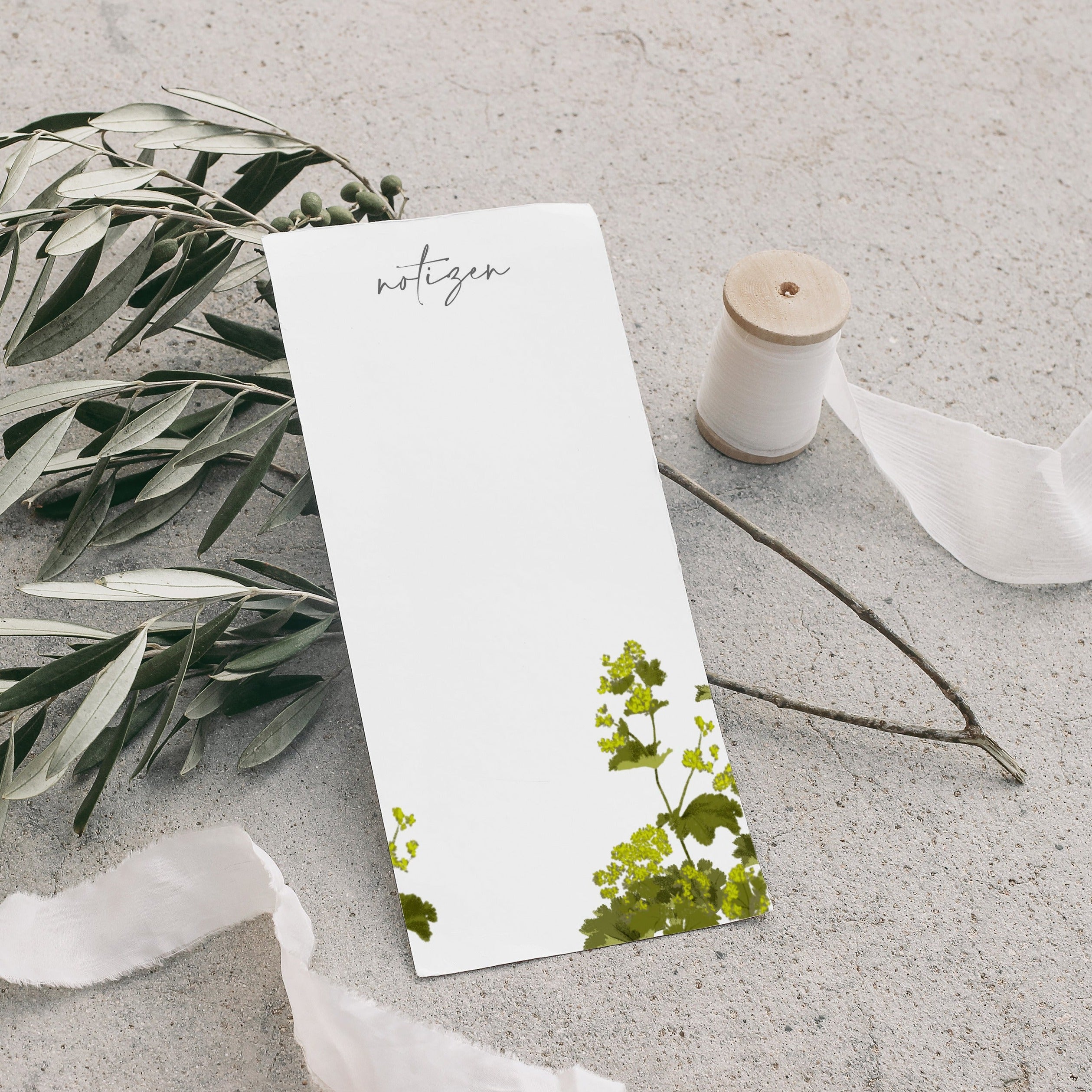 Wildblumen Atelier Notizblock