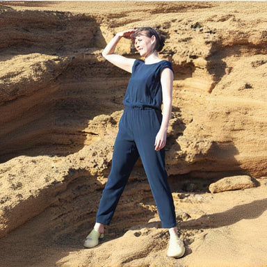 NINA REIN Jumpsuit aus Lyocell Navy