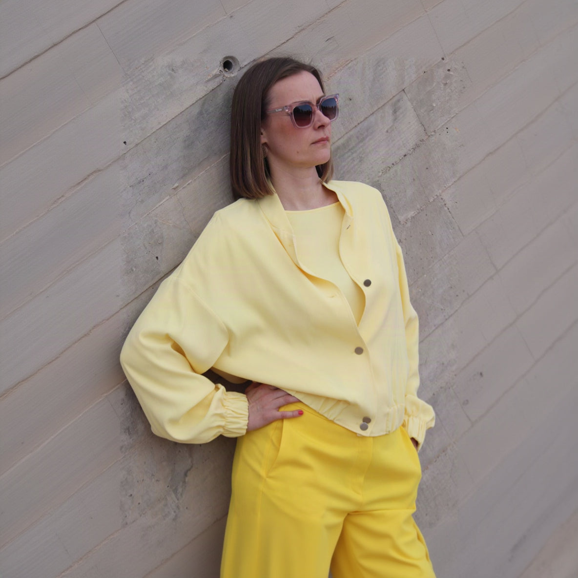 NINA REIN Blouson aus Lyocell in Gelb 36 Yellow