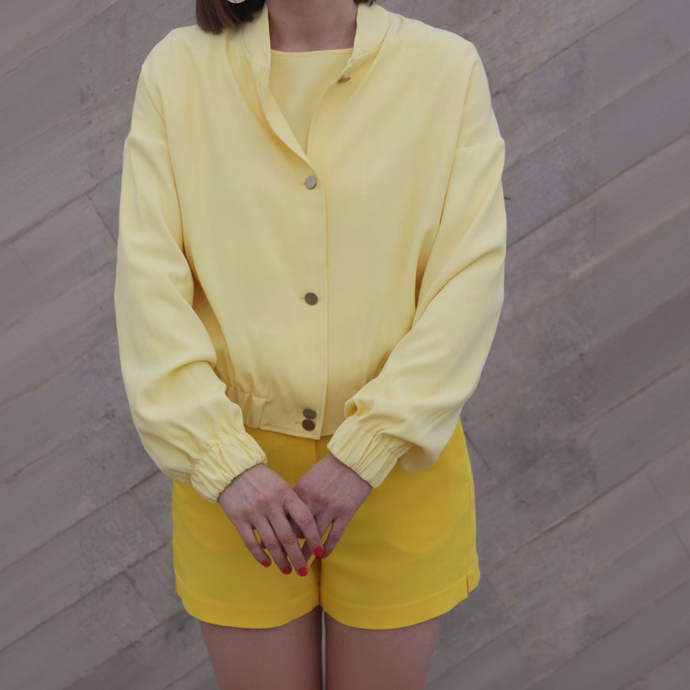 NINA REIN Blouson aus Lyocell in Gelb