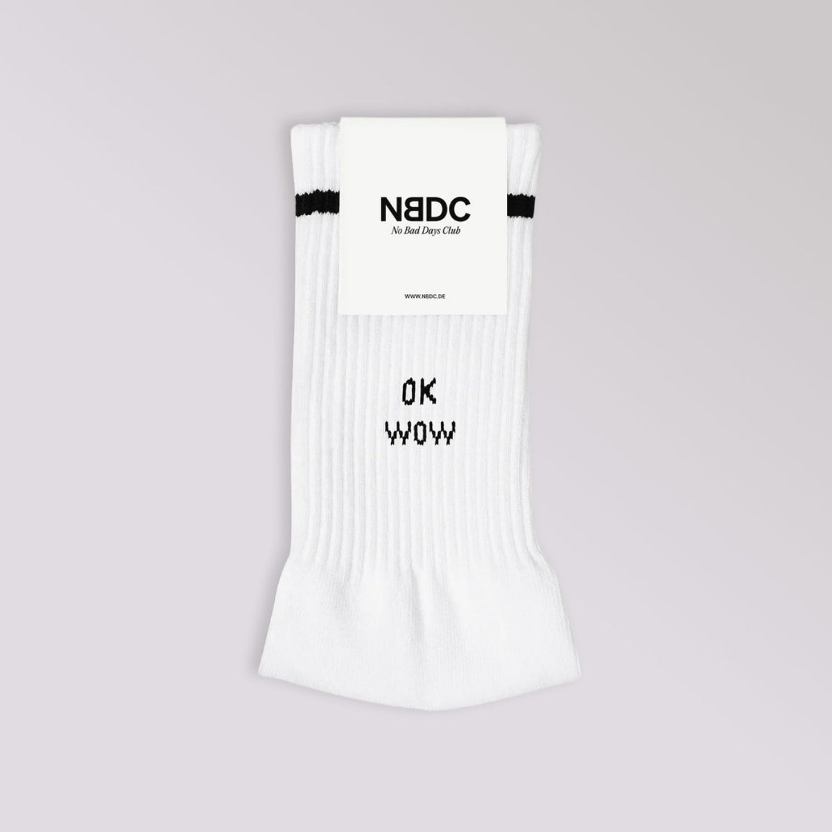 No Bad Days Club Statement Socken "OK WOW"