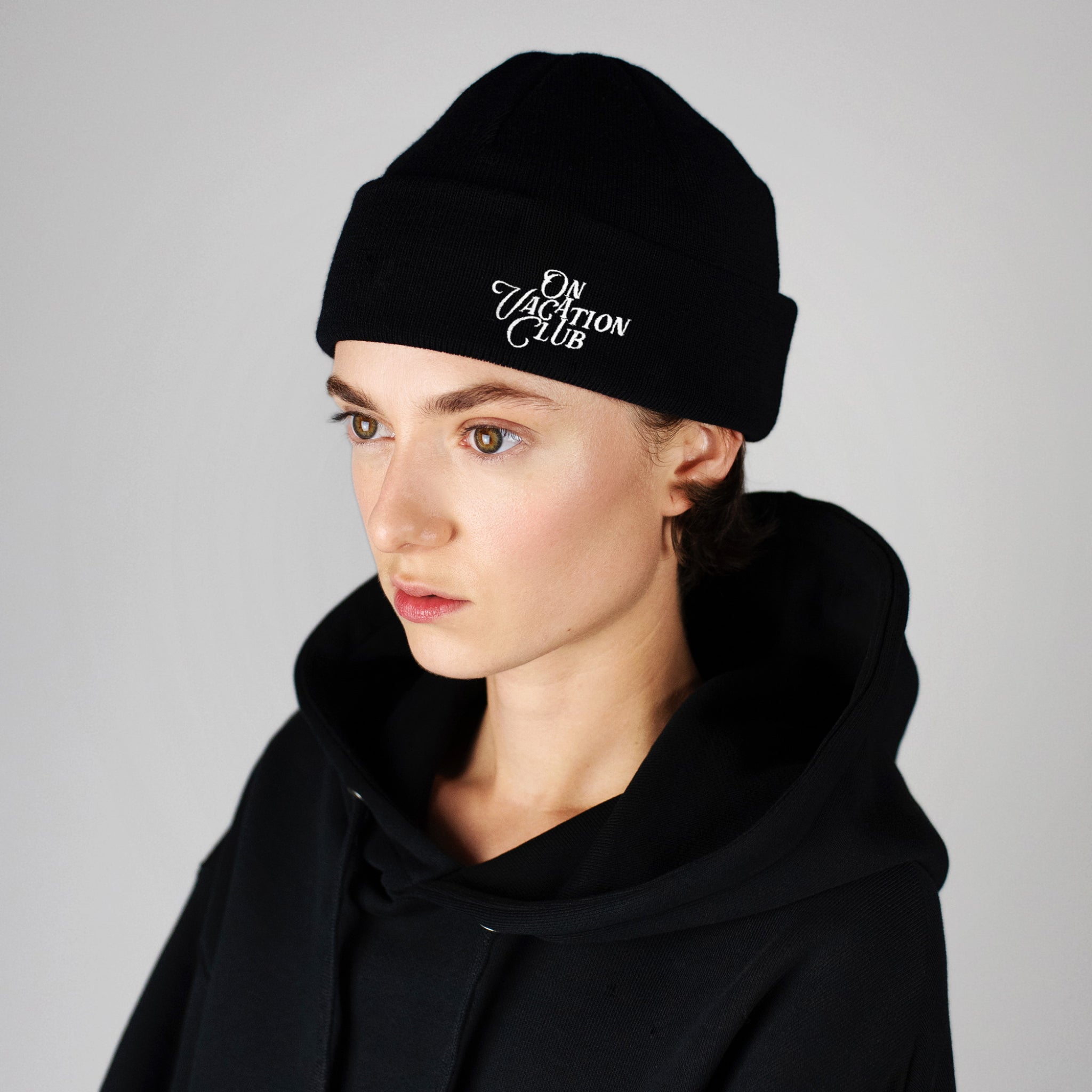 On Vacation Beanie "Calligraphy"