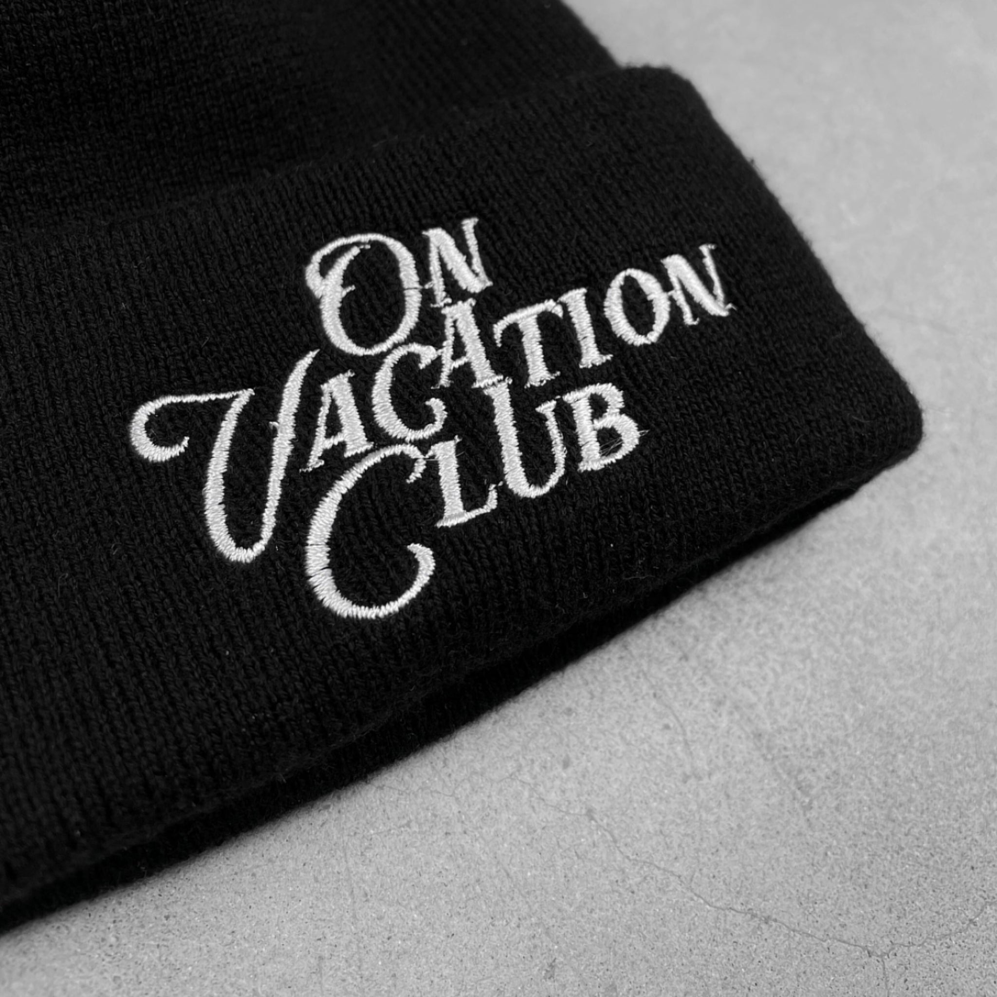 On Vacation Beanie "Calligraphy"