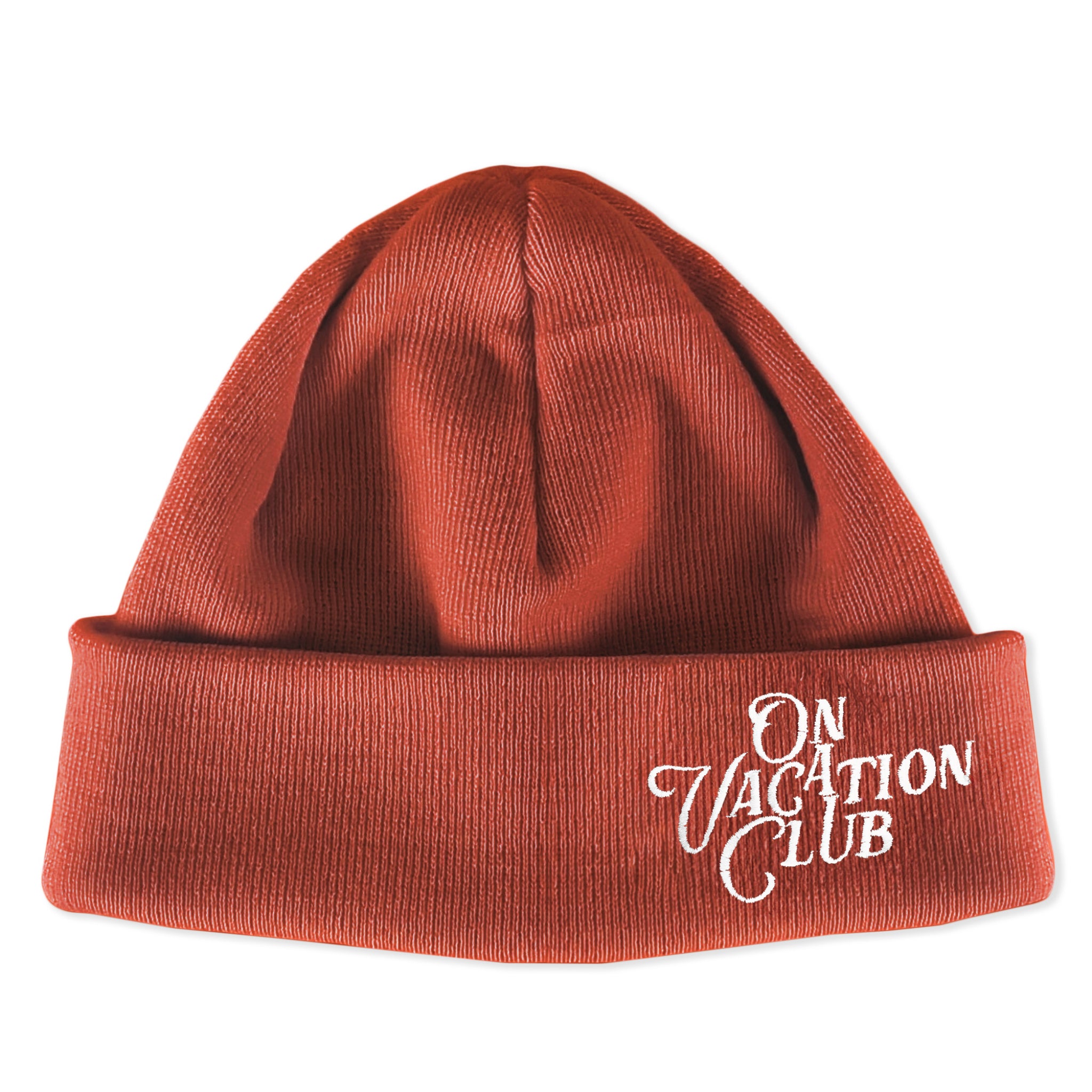 On Vacation Beanie "Calligraphy" One Size Copper