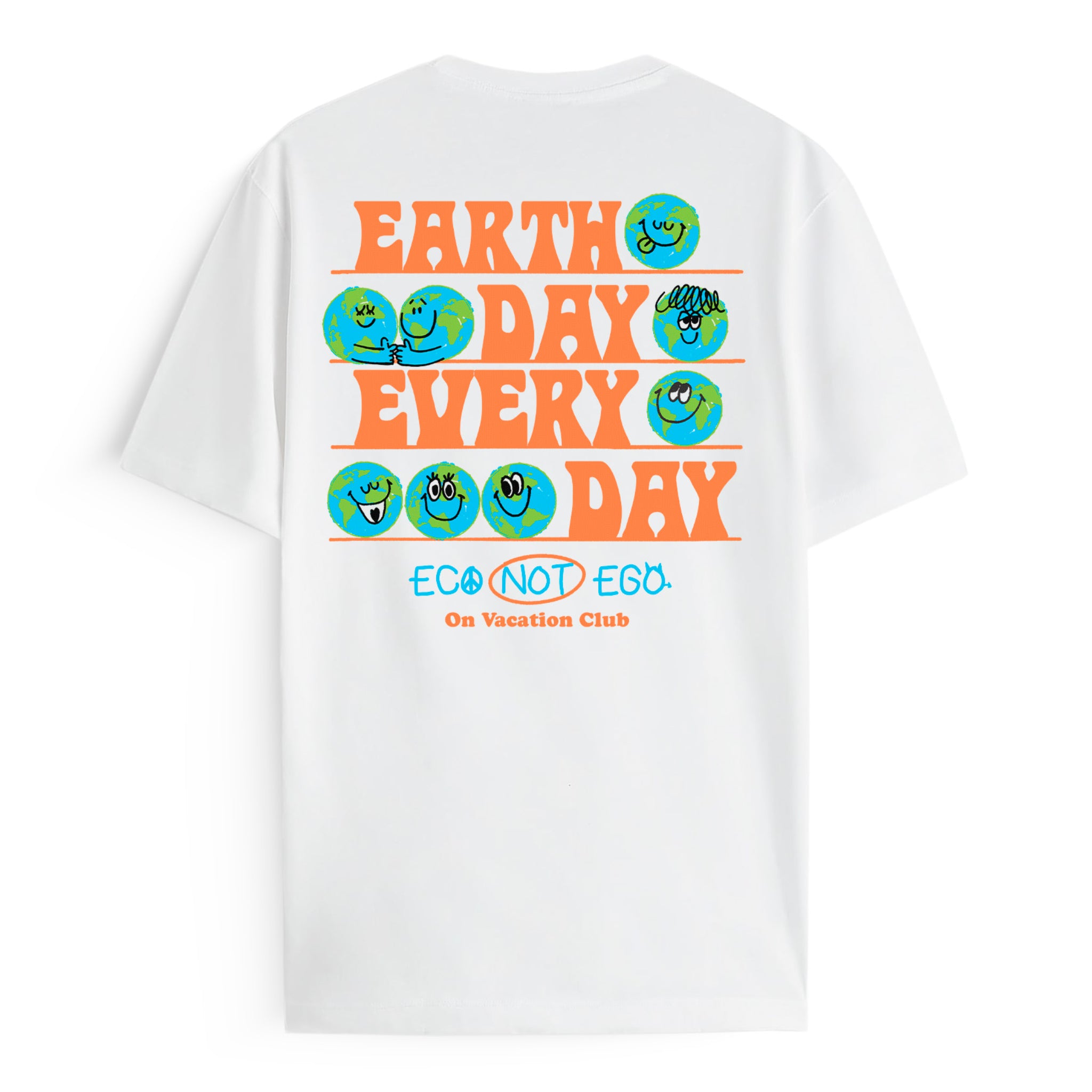 On Vacation Ladies T-Shirt "Earth Day" White