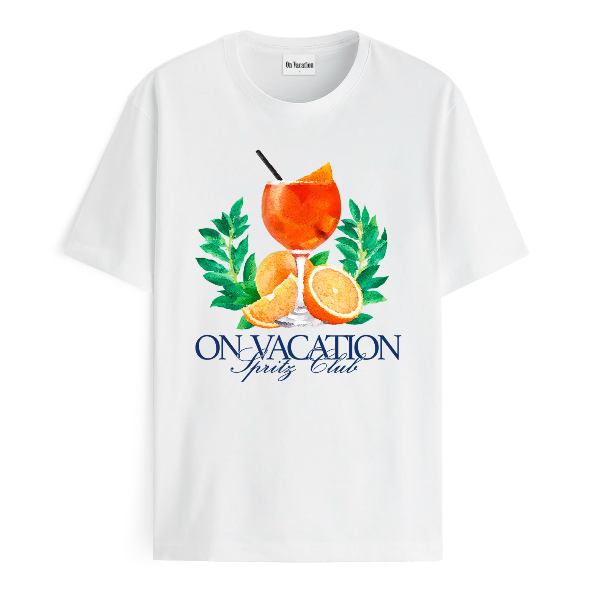 On Vacation Unisex T-Shirt "Spritz Club" White