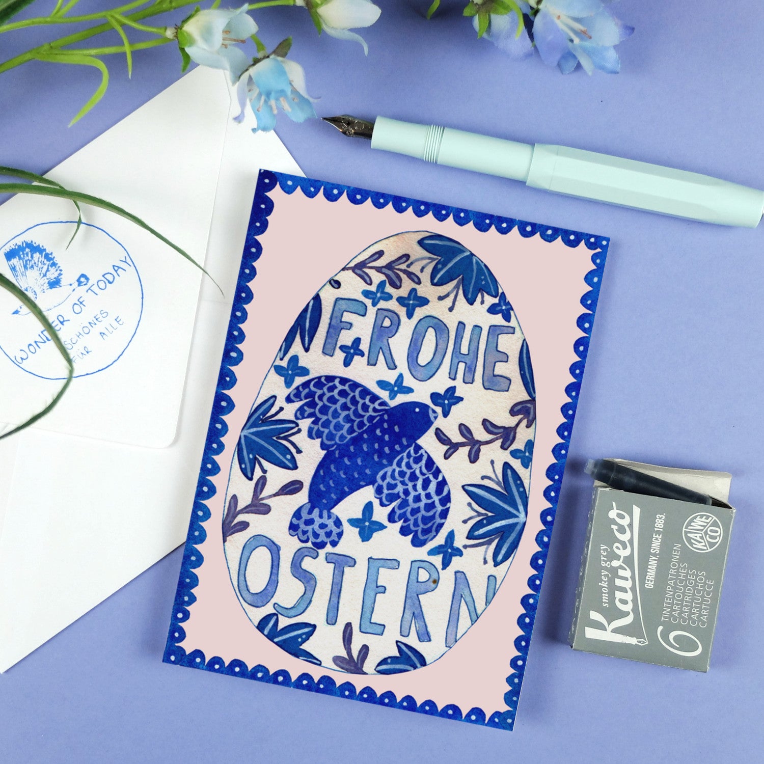 wonder of today Postkarte Osterei DIN A6