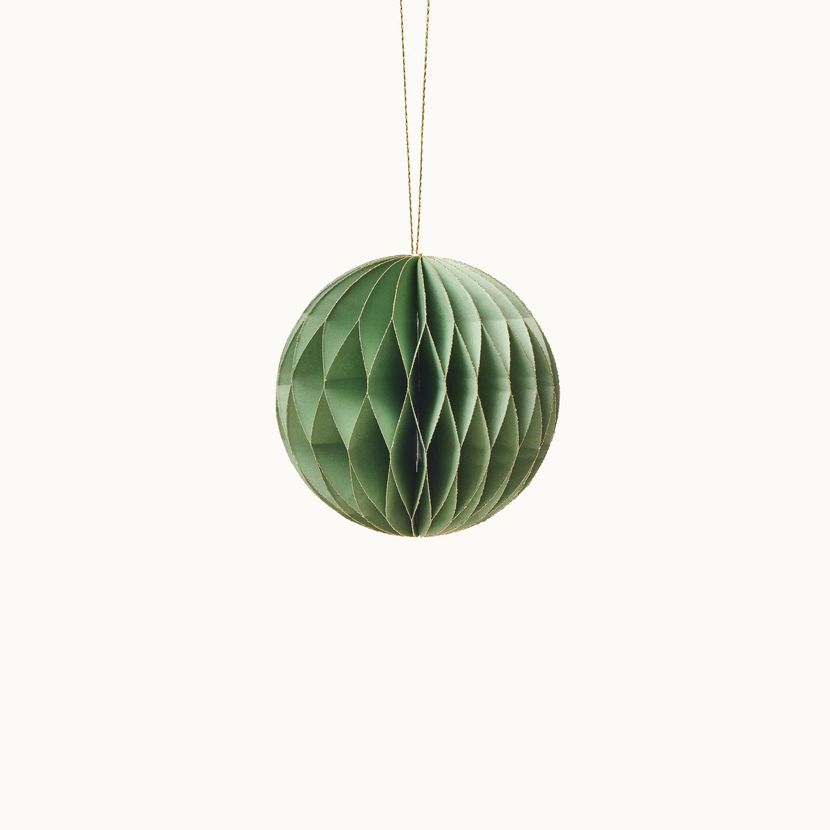 by Vivi Anhänger Weihnachtskugel aus Papier 10 x 10 cm Light Green