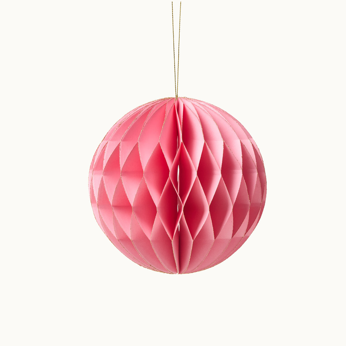 by Vivi Anhänger Weihnachtskugel aus Papier 15 x 15 cm Rose
