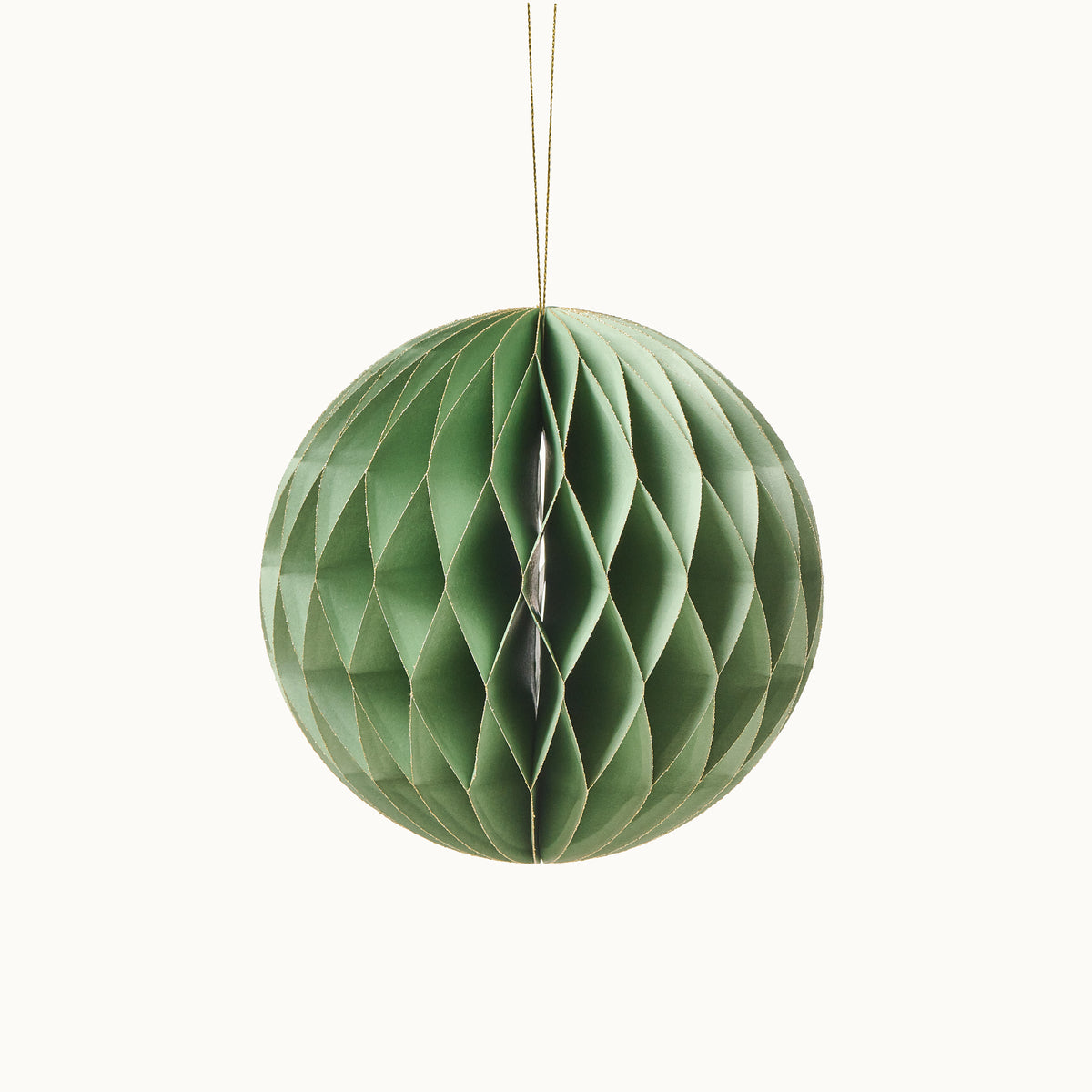 by Vivi Anhänger Weihnachtskugel aus Papier 15 x 15 cm Light Green