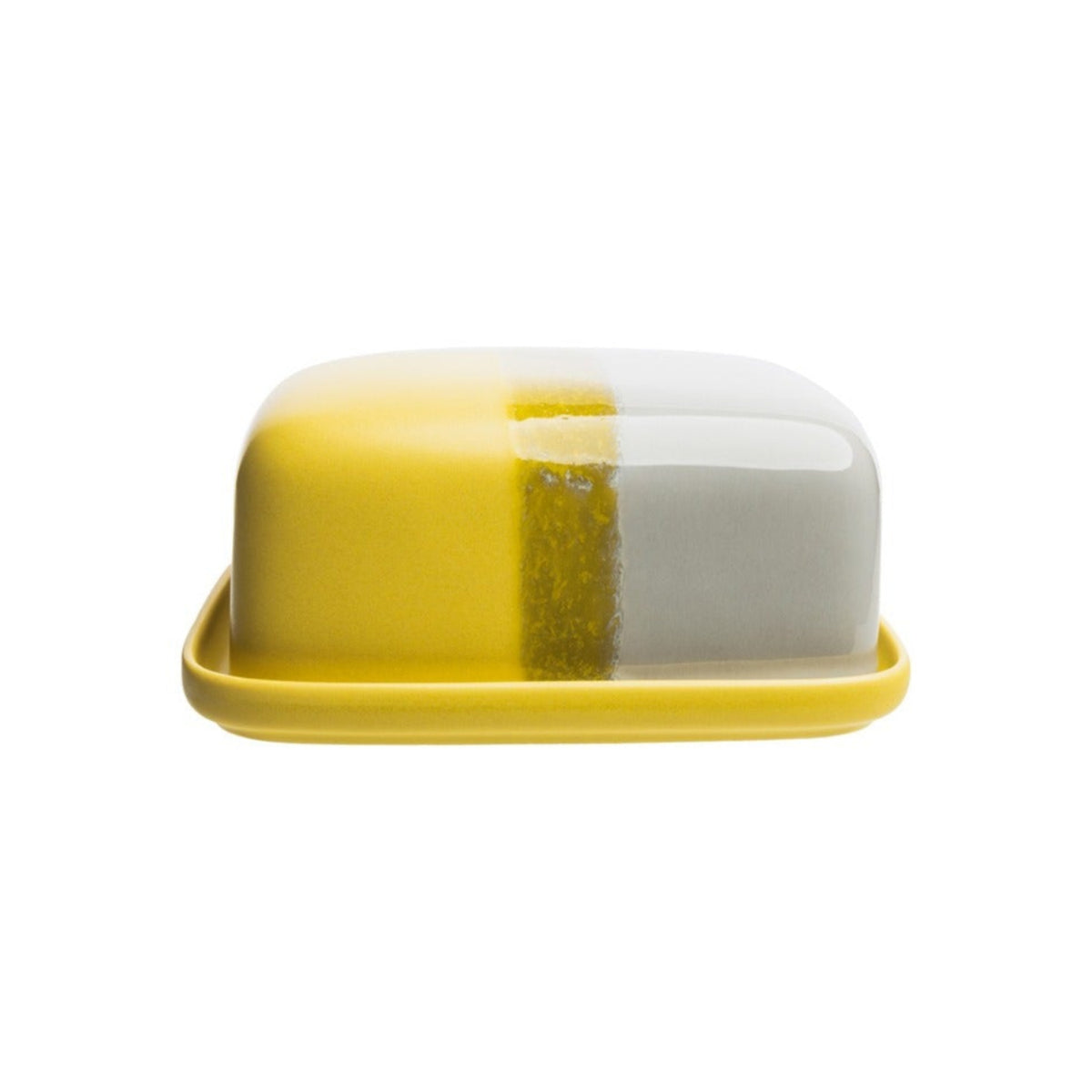 Tranquillo Butterdose "INDUSTRIAL" Gelb Grau