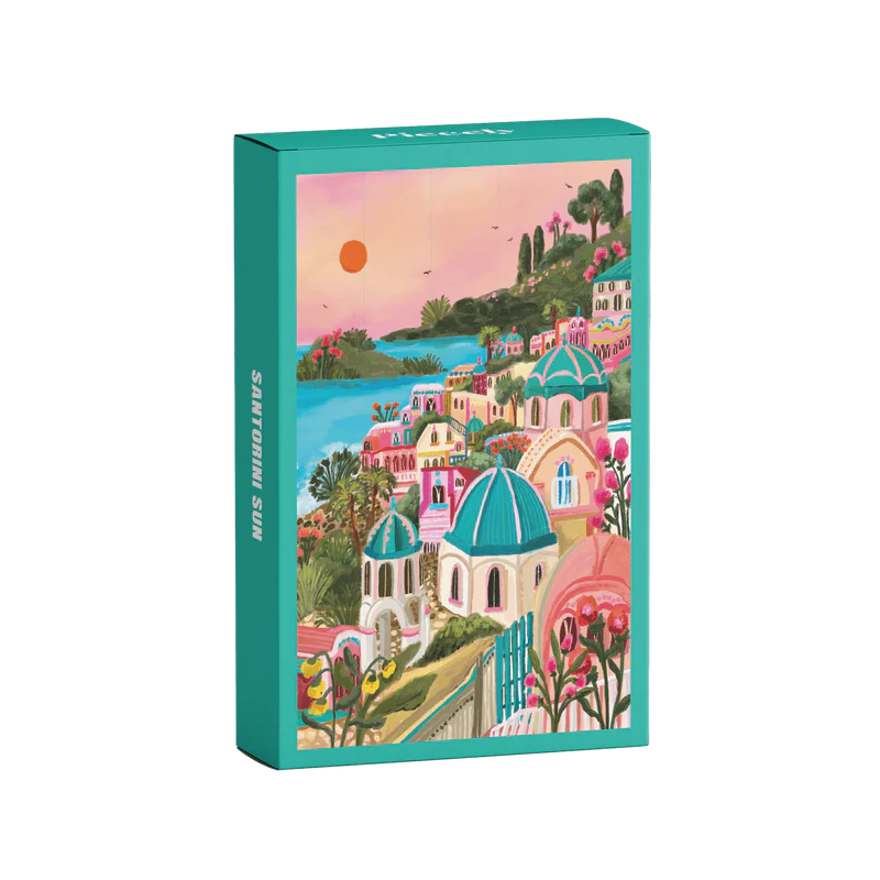 Piecely Mini Puzzle 99 Teile Santorini Sun 10 x 14 cm