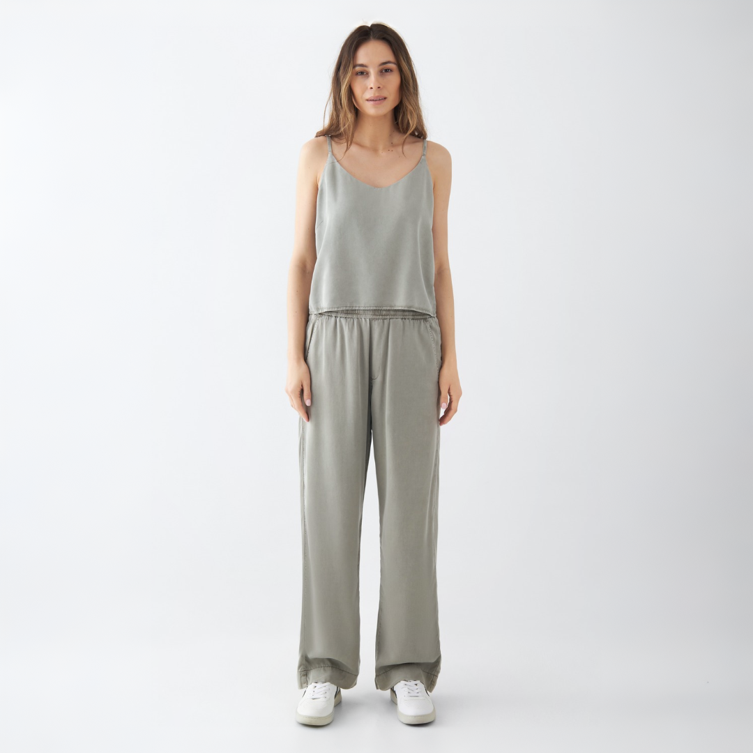 DAWN Denim Damen Hose "RAY" L Rock Olive