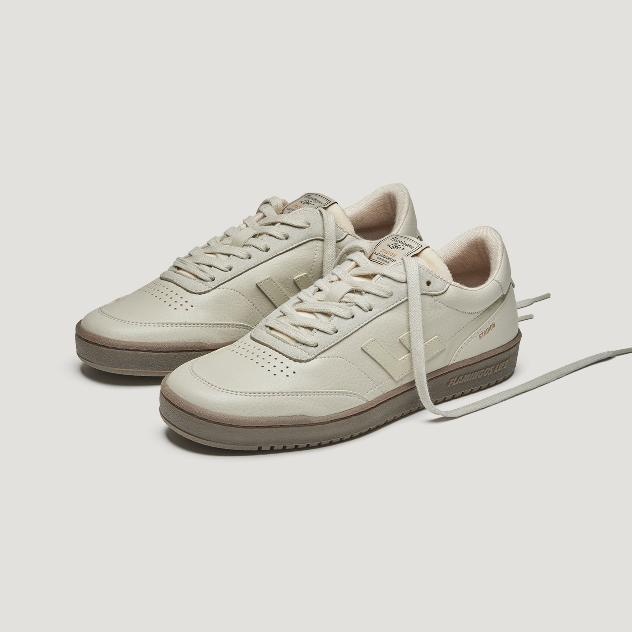 Flamingo's Life Unisex Sneaker "Stadion" Alabaster Carob