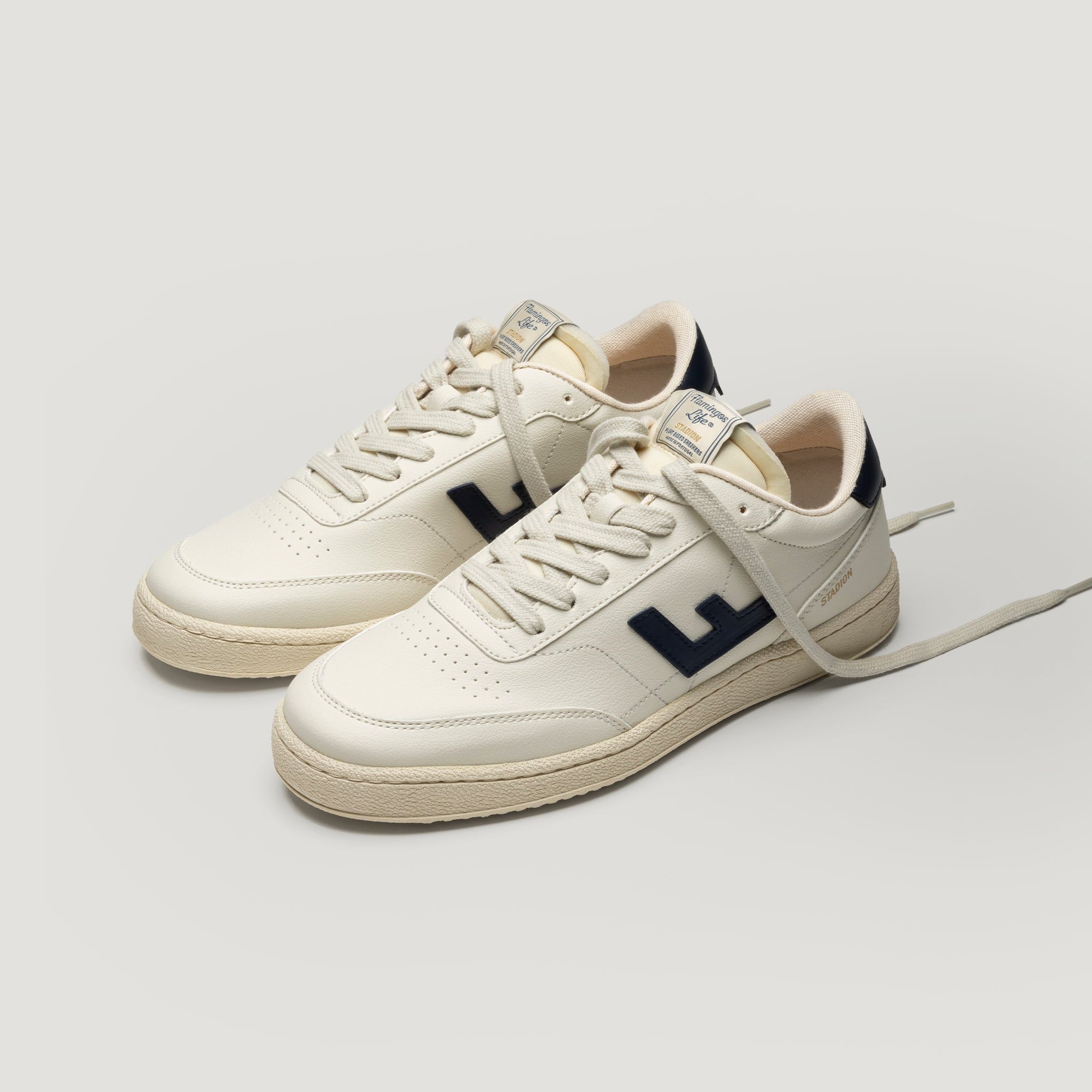 Flamingo's Life Unisex Sneaker "Stadion" Indigo Cream