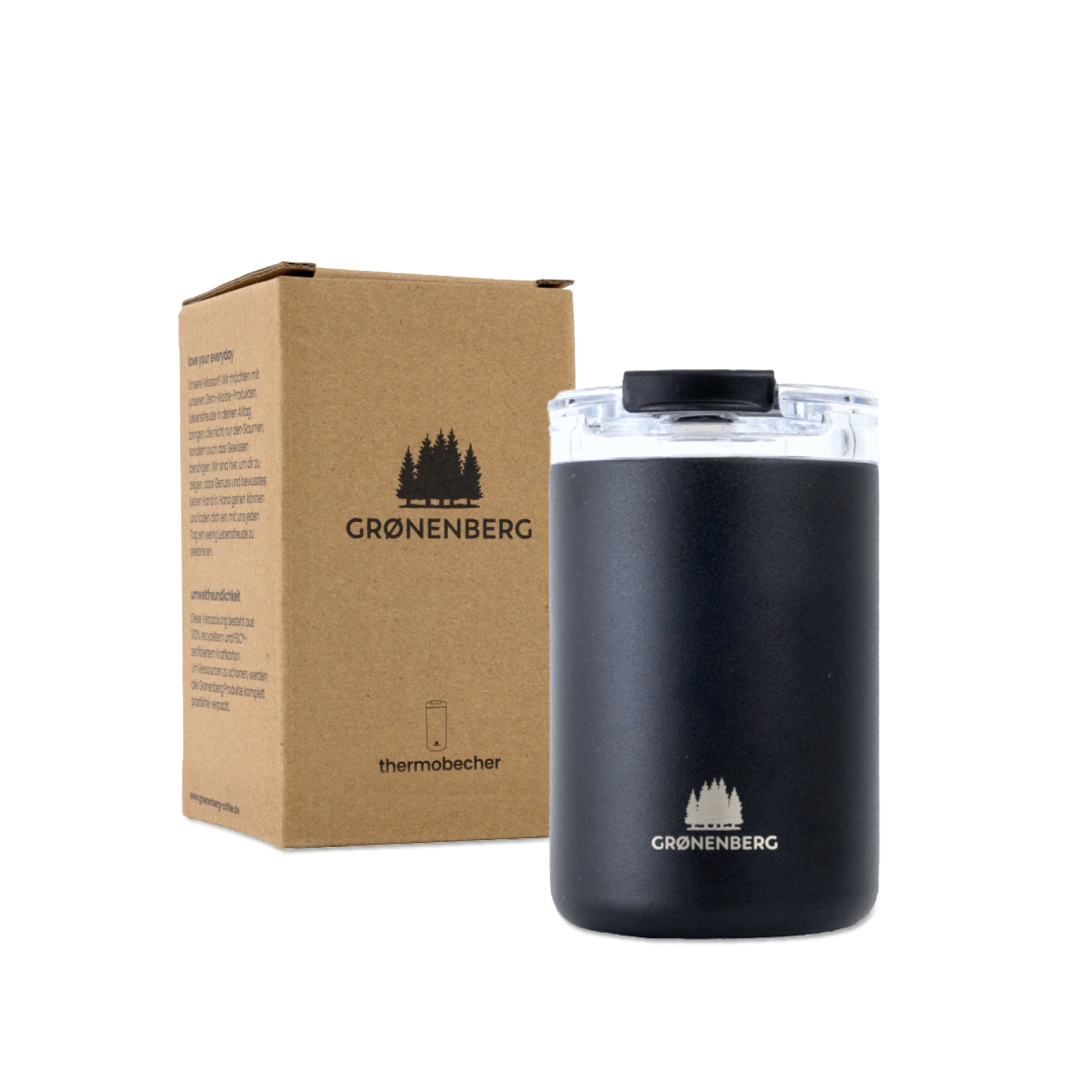 Groenenberg Thermobecher Kaffeebecher to go 320ml Black