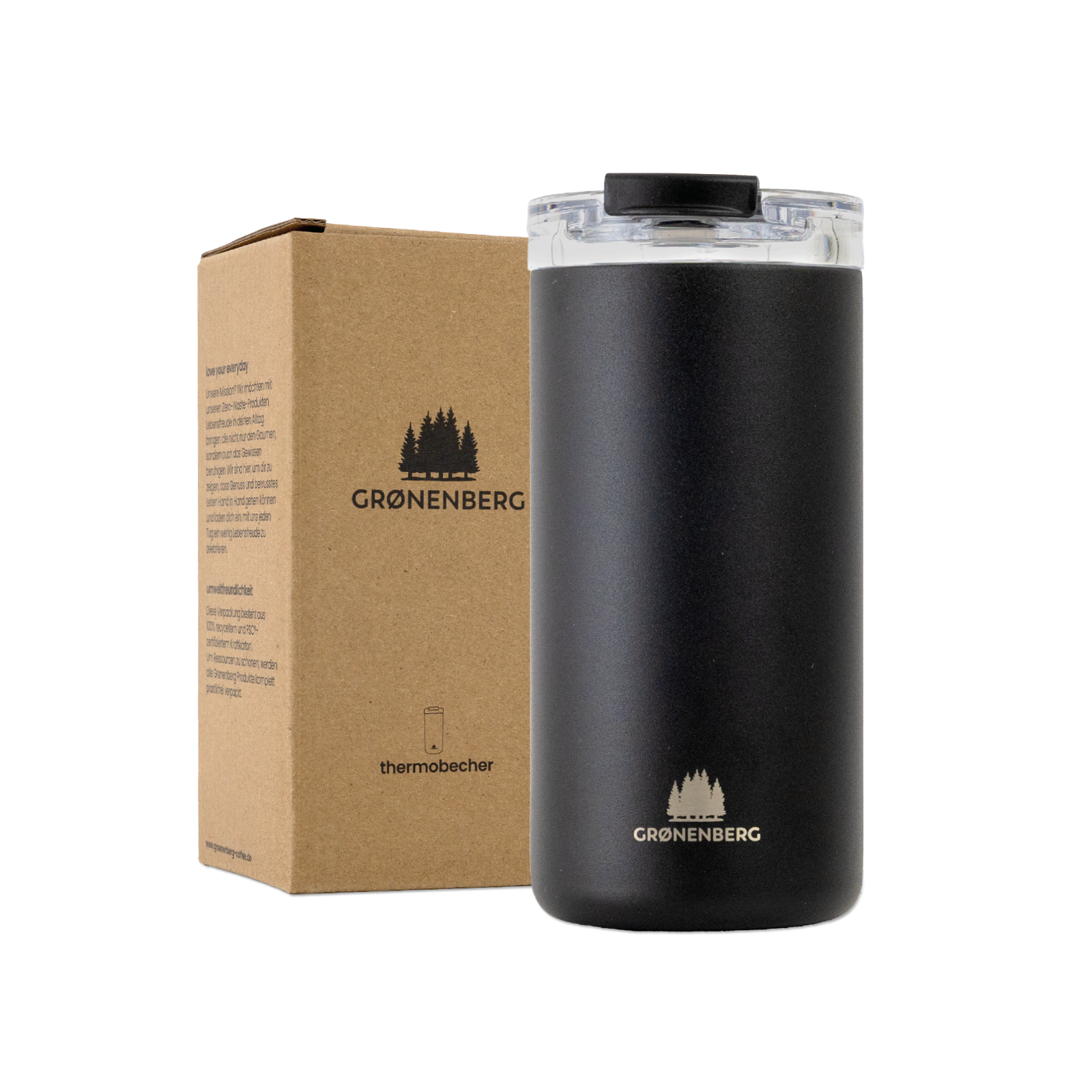 Groenenberg Thermobecher Kaffeebecher to go 440ml Black