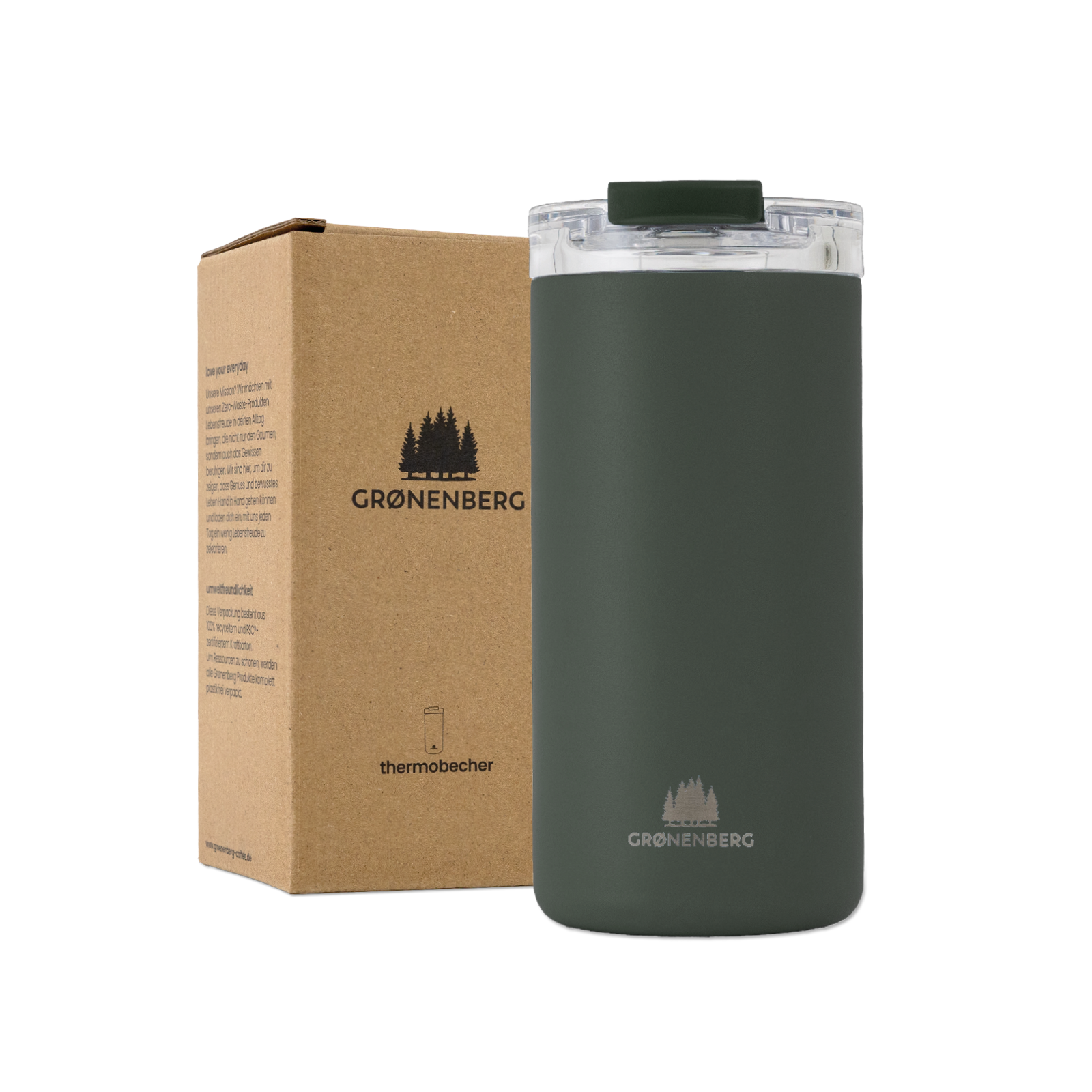 Groenenberg Thermobecher Kaffeebecher to go 440ml Forest