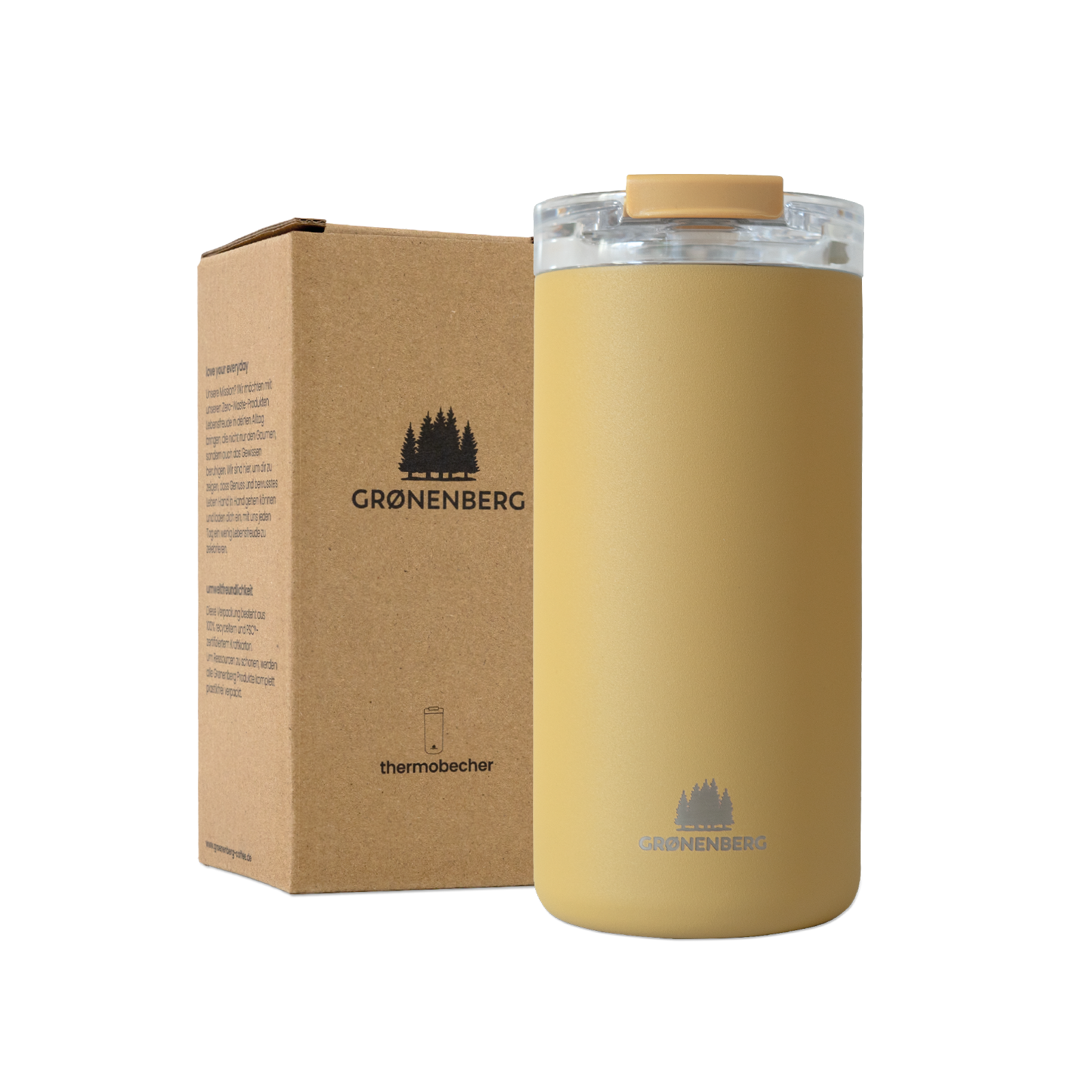 Groenenberg Thermobecher Kaffeebecher to go 440ml Mustard