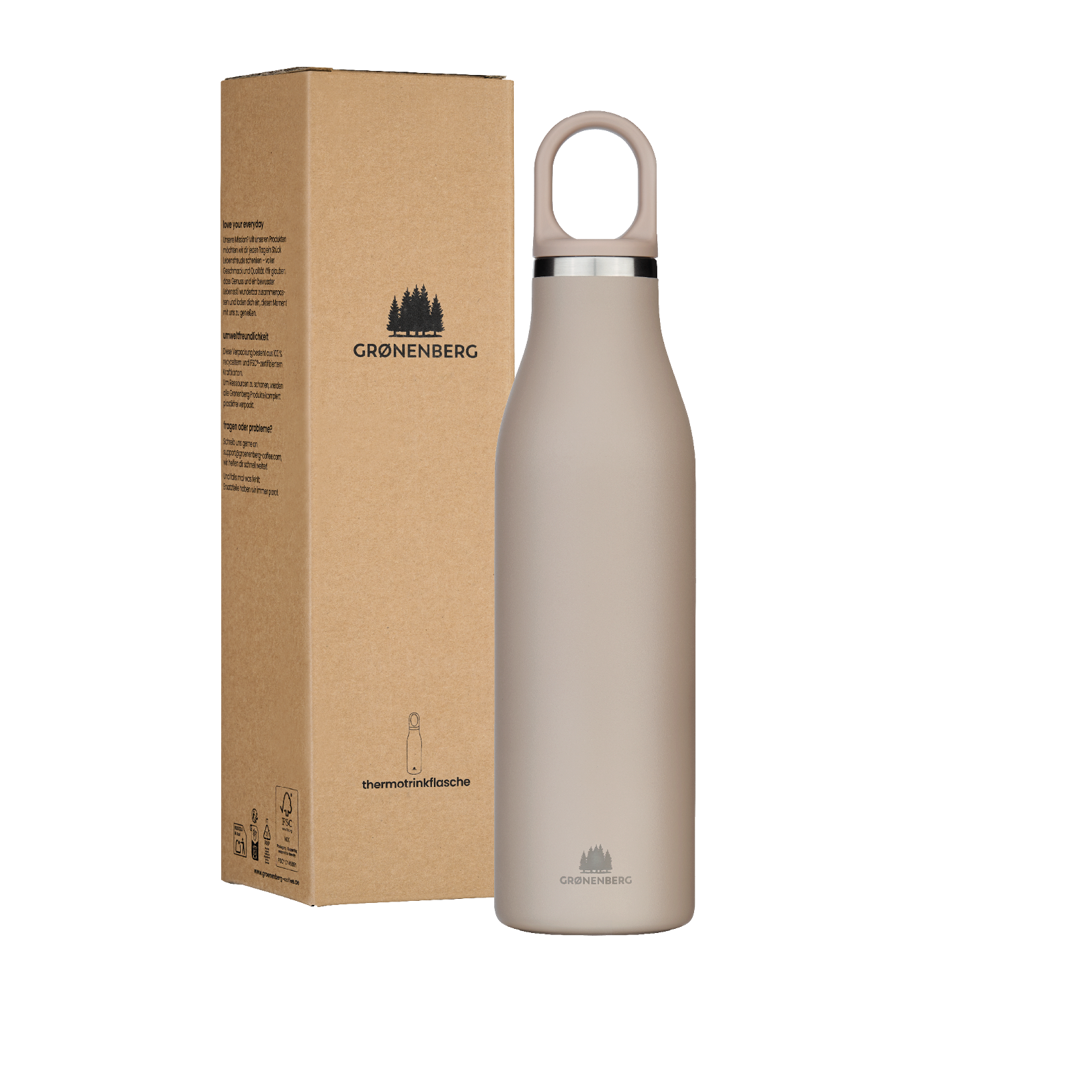 Groenenberg Thermo Trinkflasche aus Edelstahl 750ml Earth