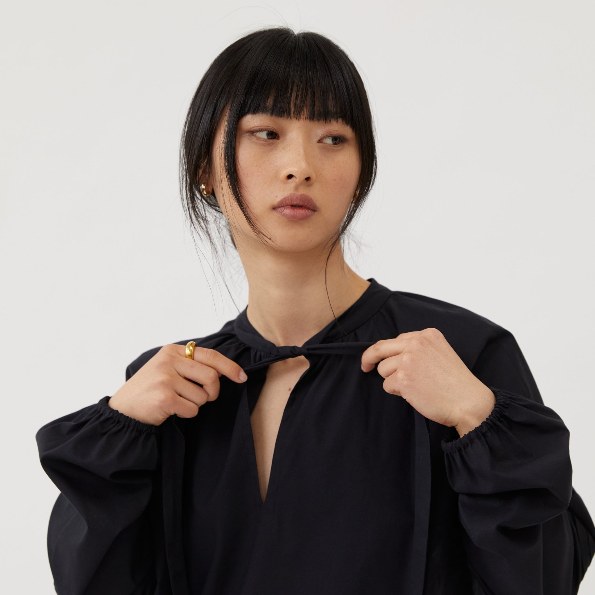 The Slow Label Puff-Sleeved Blouse