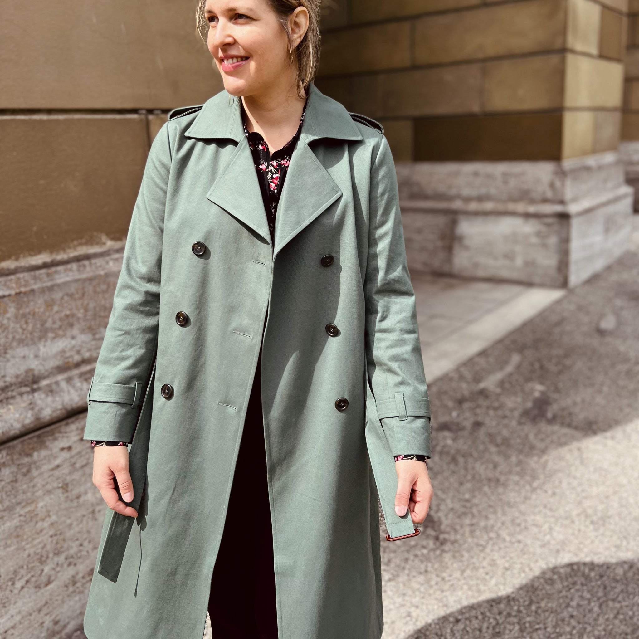 ME&MAY Trenchcoat "Narzisse" XL Leaf Green