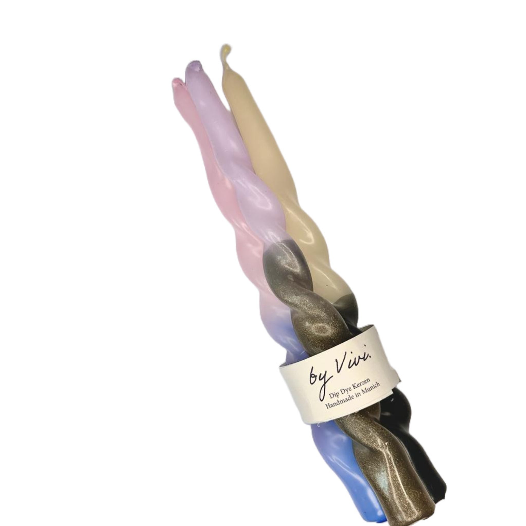 by Vivi Dip Dye Kerzen Set 3-teilig - Twisted