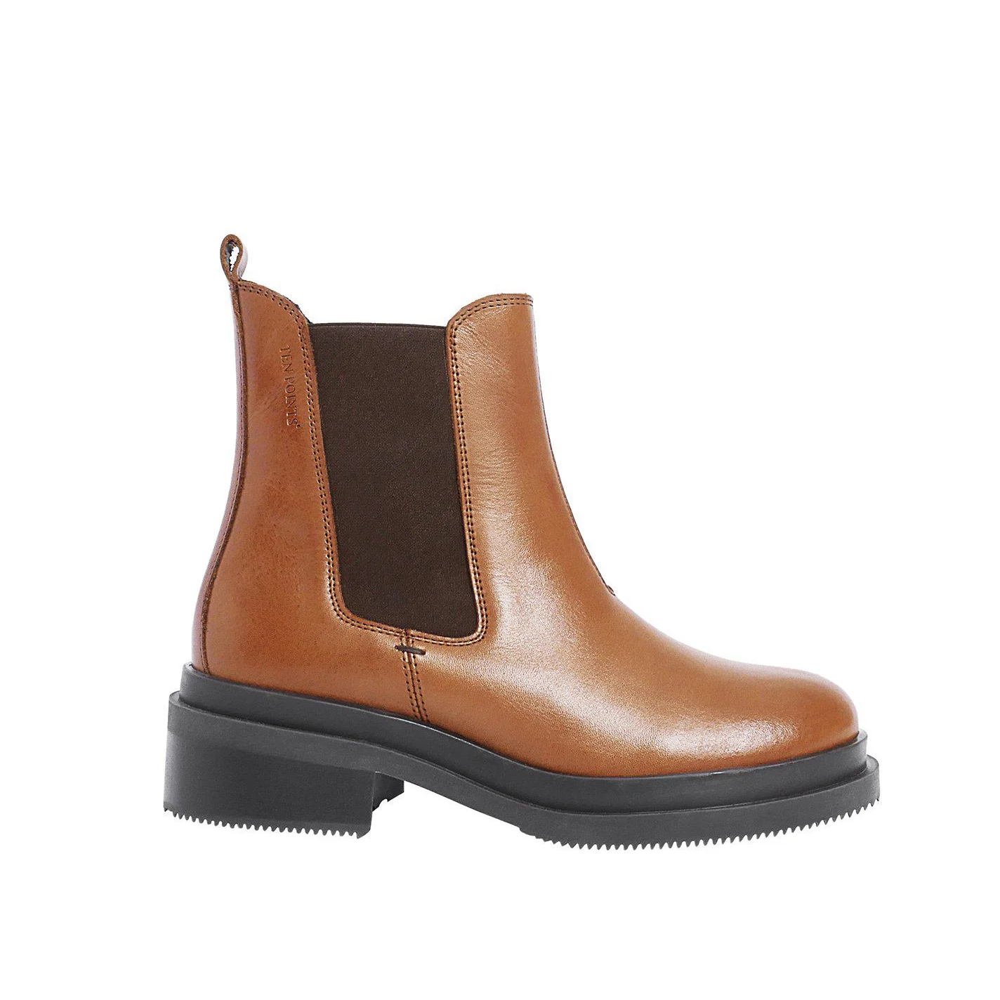 Ten Points Chelsea Stiefeletten "Felina" Brandy