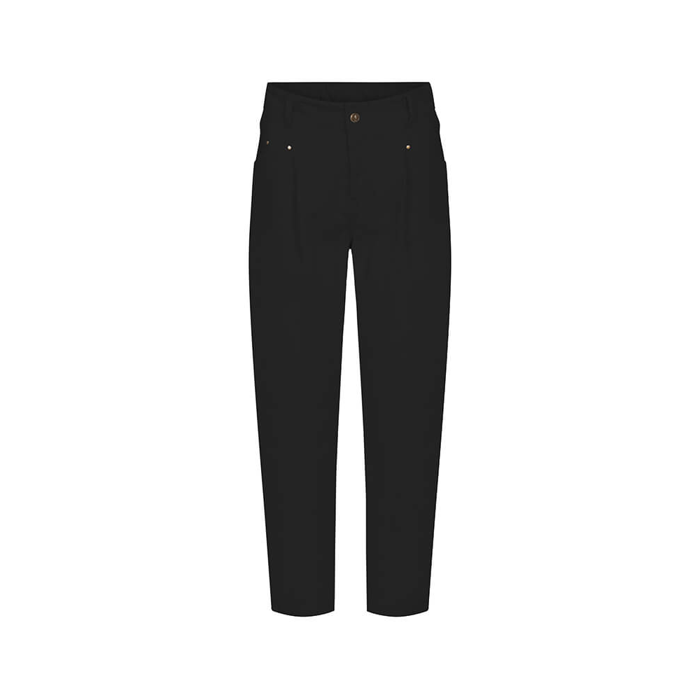 bleed clothing Damen Pleat Moms Jeans Black