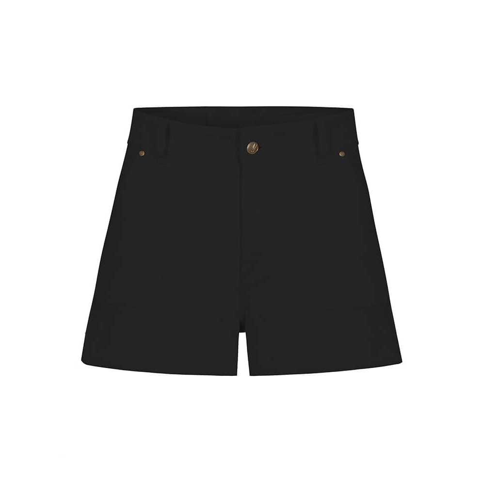 bleed clothing Damen Loose Jeans Shorts Black