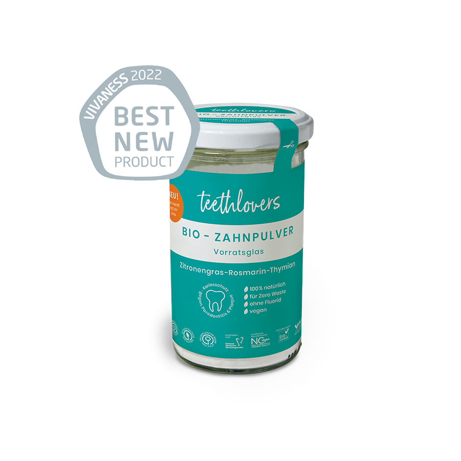 teethlovers Bio-Zahnpulver "Zitronengras-Rosmarin-Thymian" 135 g
