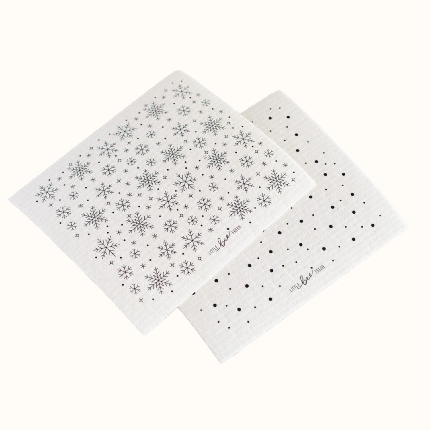 Naturalou Öko Schwammtücher "Winter" 2er Set von Little Bee Fresh