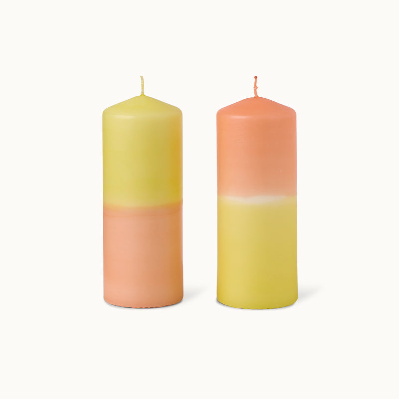 by Vivi Stumpenkerze Dip Dye - XL Sunny Terra