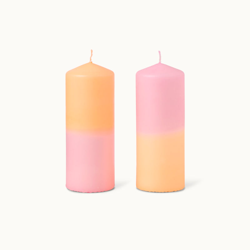 by Vivi Stumpenkerze Dip Dye - XL Happy Stripes