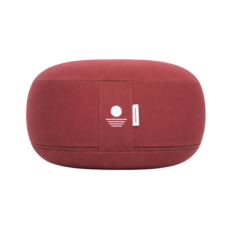 Inner Peace Meditationskissen Rund Waldbeere 30 x 16 cm