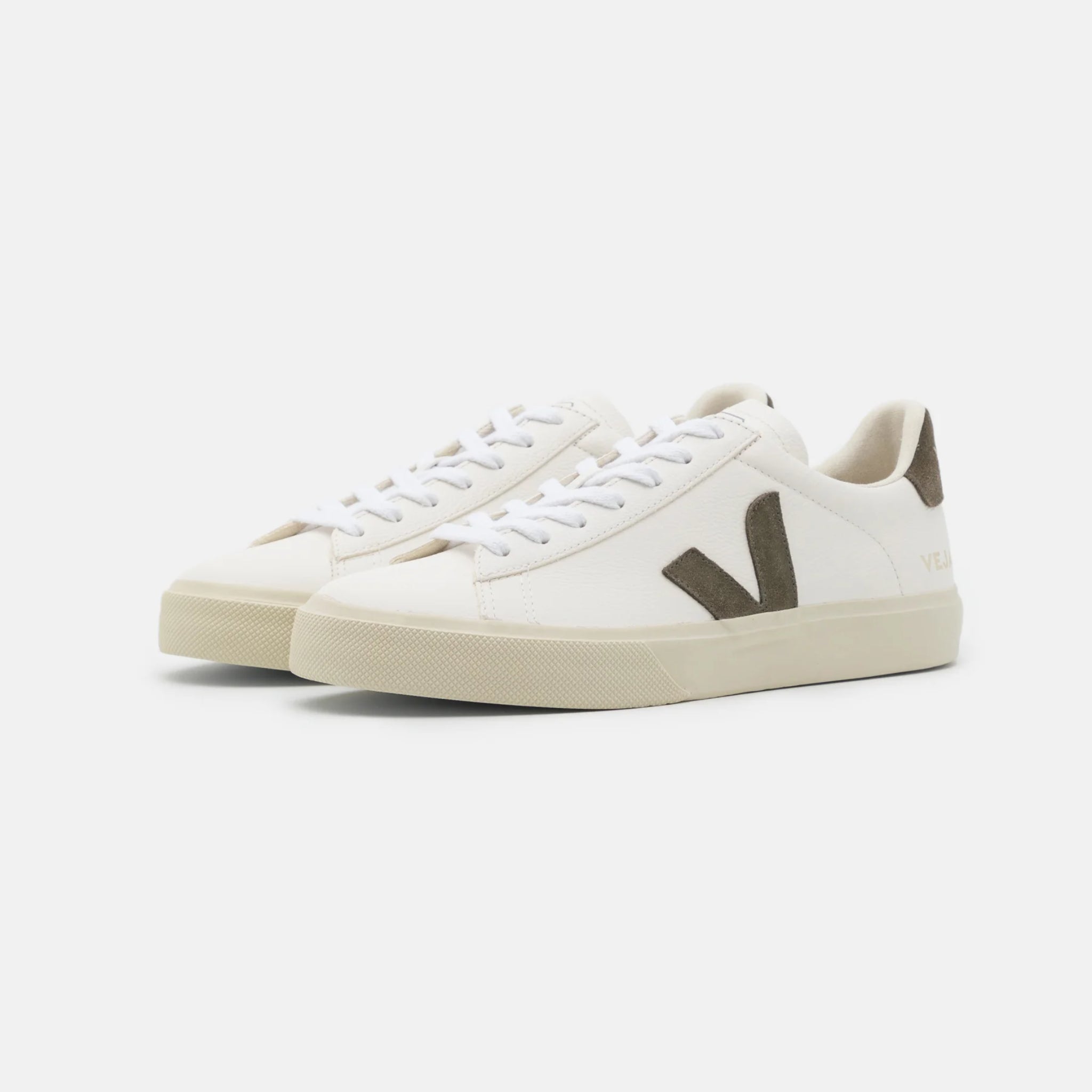 VEJA Sneaker "Campo Chromefree" Extra White Kaki