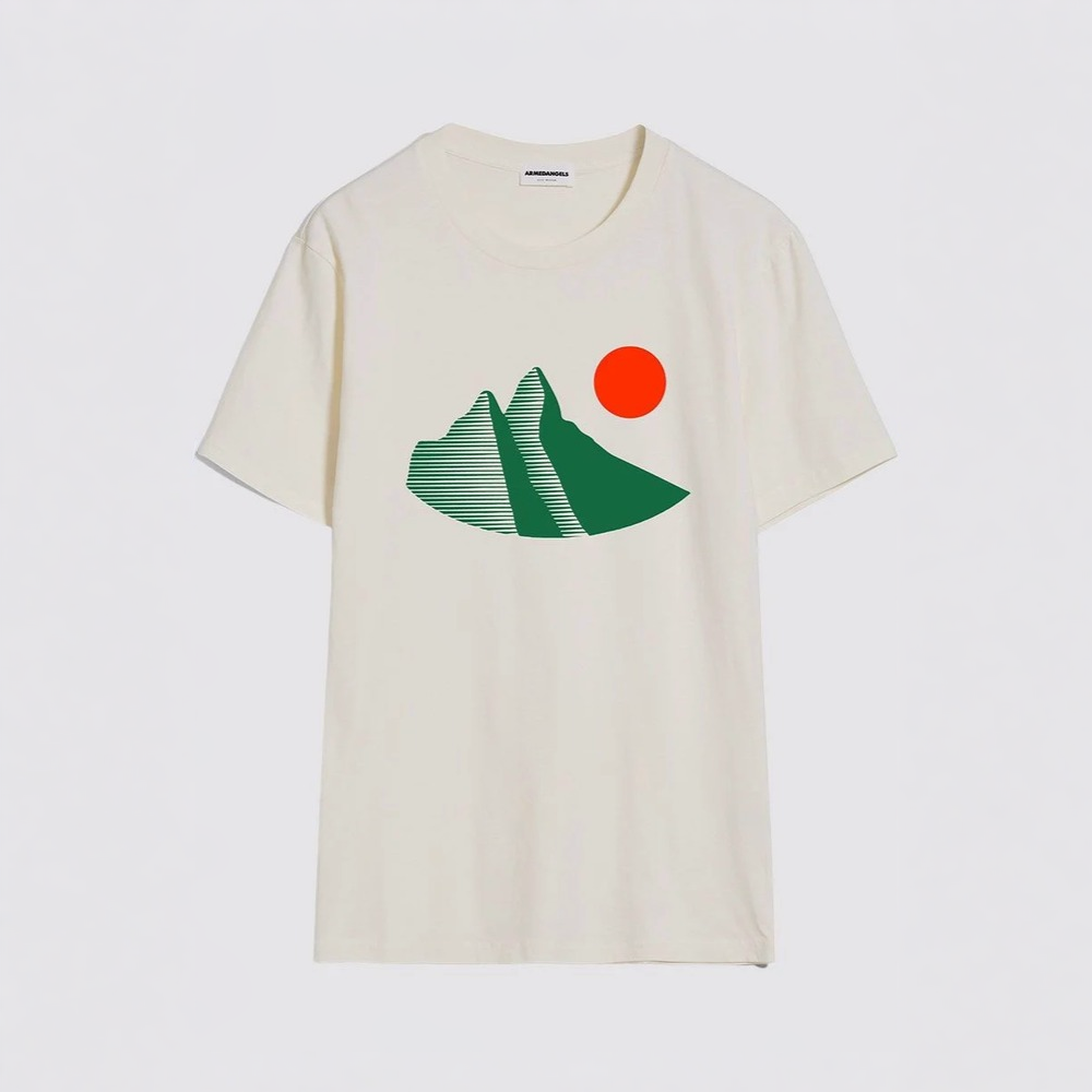 ARMEDANGELS T-Shirt "JAAMES RETRO BIG" Oatmilk