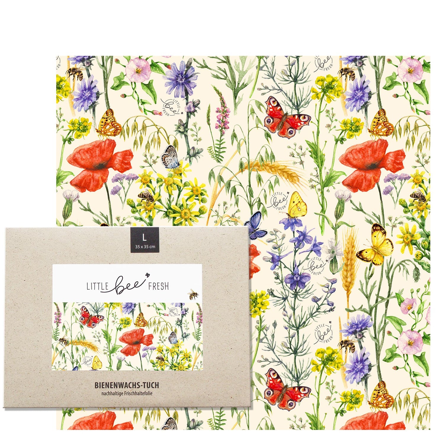 Naturalou Bio-Bienenwachstuch von Little Bee Fresh L Bienentraum
