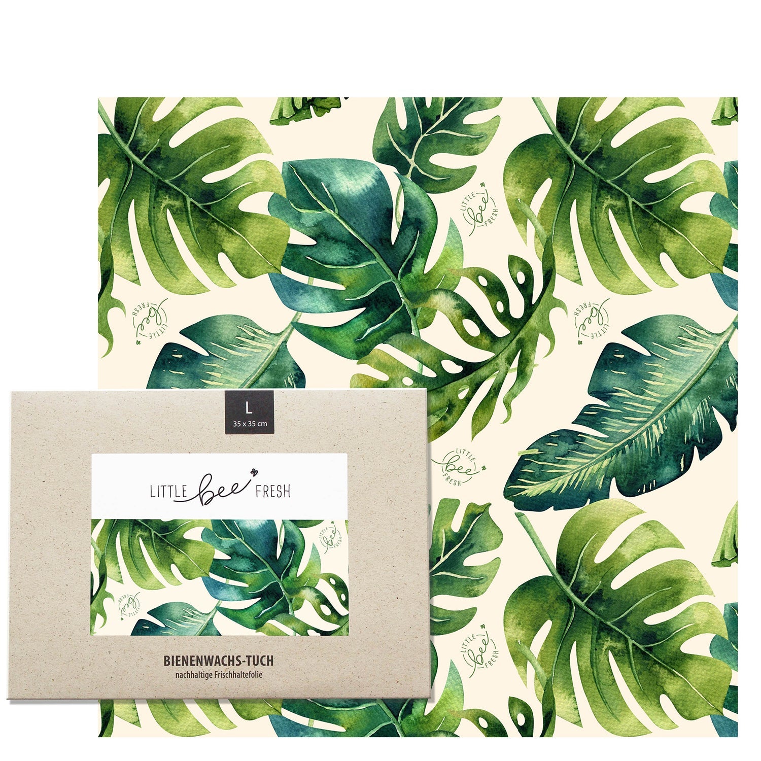 Naturalou Bio-Bienenwachstuch von Little Bee Fresh L Dschungel