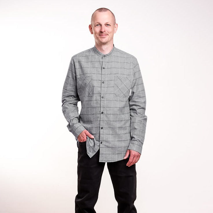 bleed clothing Herren Schawola Checked Shirt Hemp