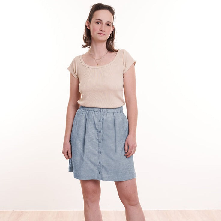 bleed clothing Hanno BUTTONED Hemp / Lyocell (TENCEL™) Skirt